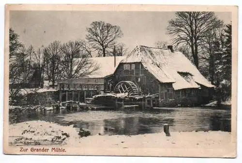 Ak Zur Grander Mühle Grande Wassermühle 1913