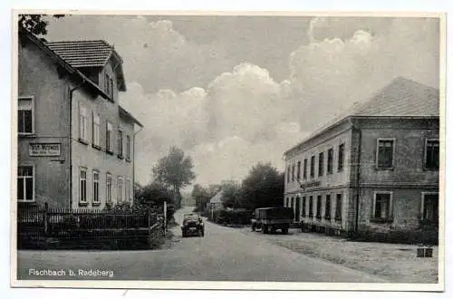 Ak Fischbach bei Radeberg Gasthof Erbgericht 1939 Stempel