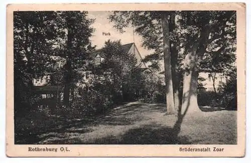 Ak Rothenburg Oberlausitz Brüderanstalt Zoar um 1910