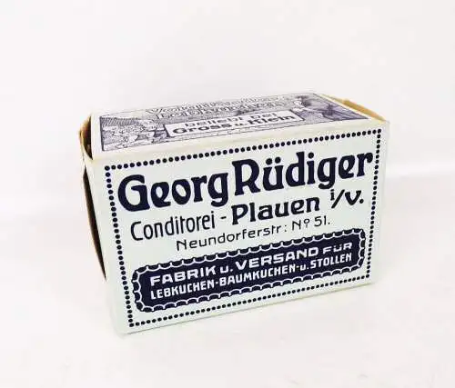 Alte Reklame Karton Voigtländer Lebkuchen Georg Rüdiger Plauen um 1930