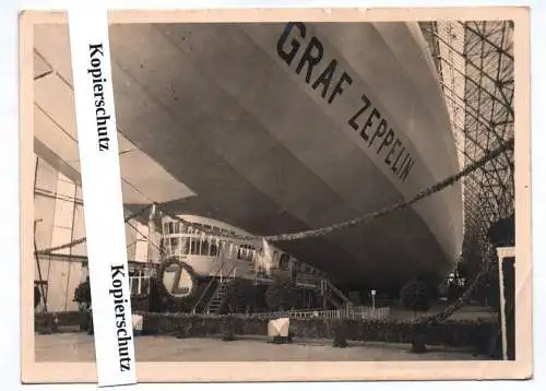 Foto Ak Friedrichshafen Graf Zeppelin Werft Luftschiff Stempel 1928