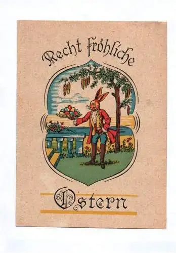 Ak Recht fröhliche Ostern Osterhase 1952 DDR