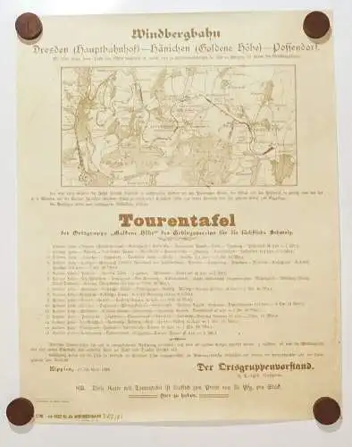 Windbergbahn 1908 1912 Plakate DDR Abzüge Reprint 1981 1982