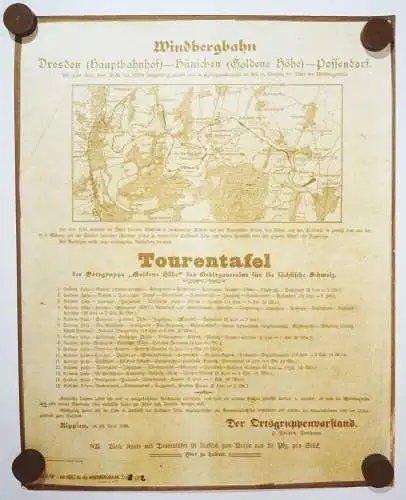 Windbergbahn 1908 1912 Plakate DDR Abzüge Reprint 1981 1982
