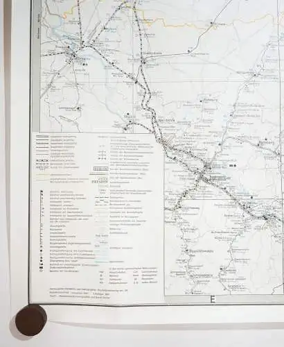 Vintage Karte Reichsbahndirektion Berlin II 1991 Eisenbahn 