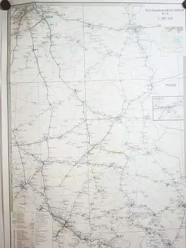 Vintage Karte Reichsbahndirektion Berlin II 1991 Eisenbahn 