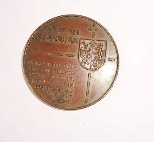 DDR Medaille Görlitz Stadt am 15. Meridian / Stadt der Türme ! (Nr.2