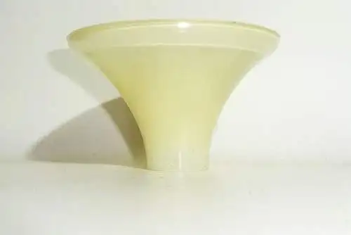 Altes Lampen-Ersatzteil Wandstück Baldachin aus Glas ! 1930er Bauhaus Art Deco 