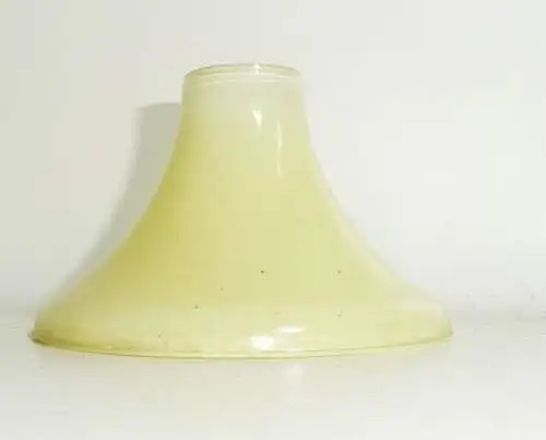 Altes Lampen-Ersatzteil Wandstück Baldachin aus Glas ! 1930er Bauhaus Art Deco