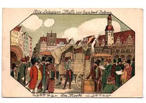 Litho Ak Leipzig er Messe vor hundert Jahren 
