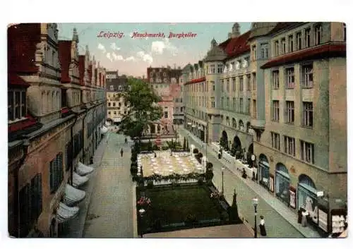 Ak Leipzig Naschmarkt Burgkeller  1911