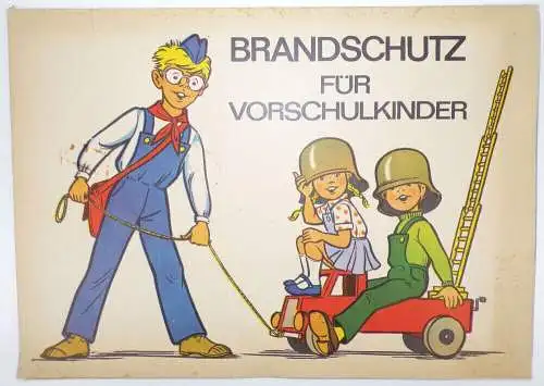 Brandschutz für Vorschulkinder DDR Pädagogik 1987 Junge Welt Bastelbogen