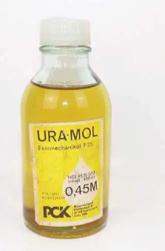 Ura Mol Öl Fahrradöl Nähmaschinenöl Uhrenöl um 1960 DDR Reklame Oil