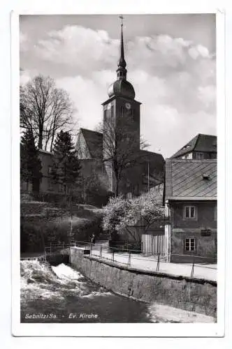 Foto Ak Sebnitz Evangelische Kirche 1939