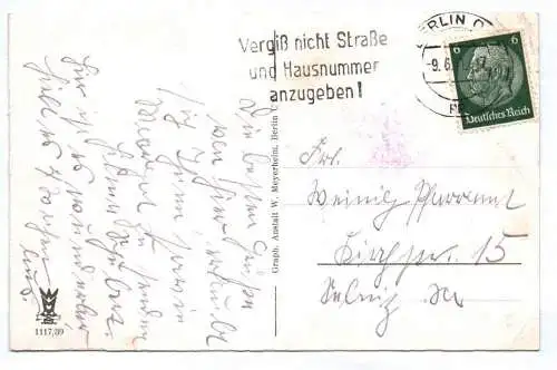 Ak Berlin Treptow An der Spree Biergarten 1941