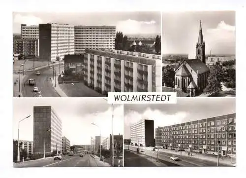 Ak Wolmirstedt 1981 Neubaugebiet Geschwister Scholl Straße Katharinenkirche