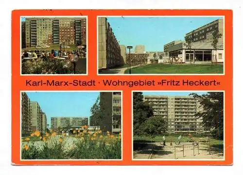 Ak Karl Marx Stadt Wohngebiet Fritz Heckert 1989Gaststätte zum Braumeister