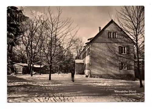 Foto Ak Viktorshöhe Harz Bergraststätte und Ferienheim 1967