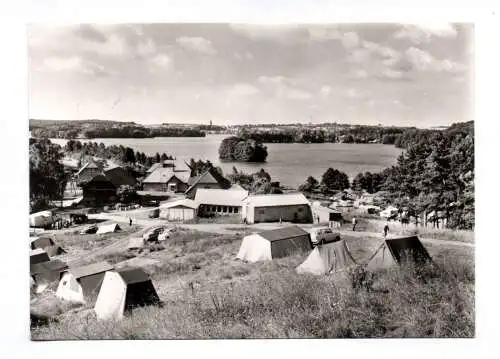 Foto Ak Feldberg Mecklenburg Zeltplatz Hüttenberg 1977