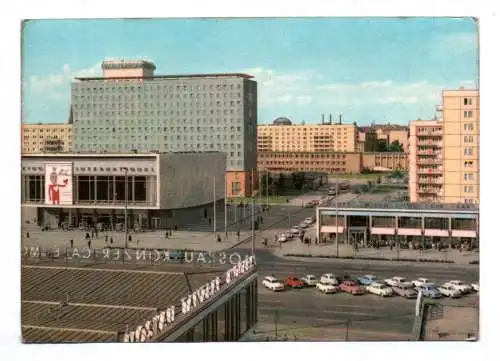 Foto Ak Berlin Karl Marx Allee Hotel Berolina Kino International 1966