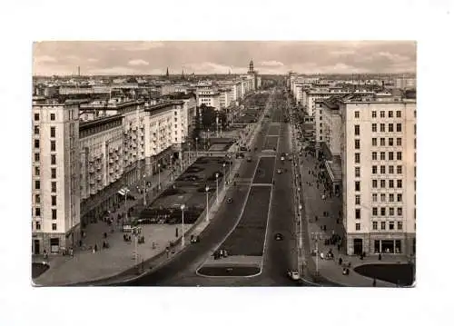 Foto Ak Berlin Stalinallee 1955