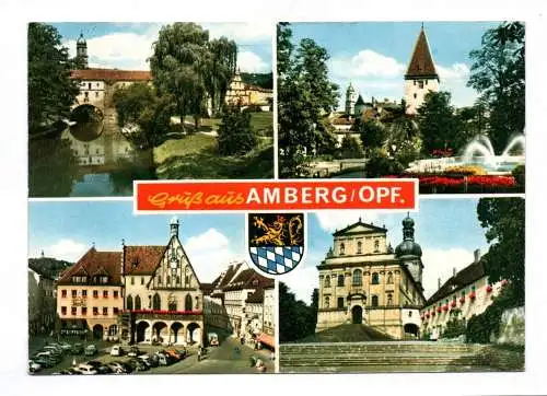 Ak Gruß aus Amberg Oberpfalz 1972