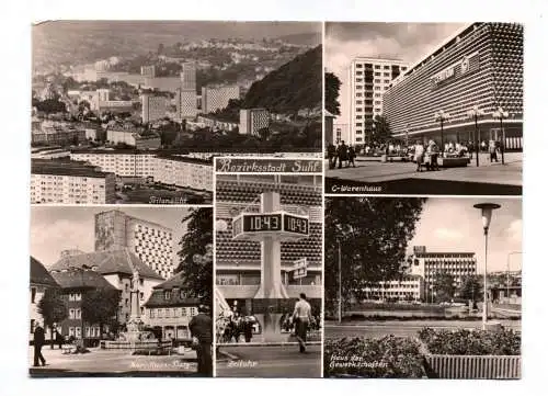 Ak Bezirksstadt Suhl C Warenhaus Teilansicht Karl Marx Platz 1979