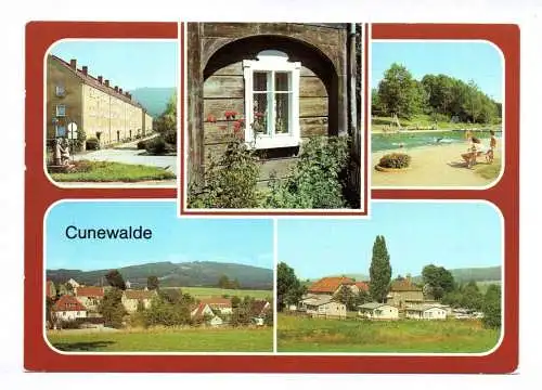 Ak Cunewalde 1984 Kreis Löbau Staatlich anerkannter Erholungsort AWG Neubauten