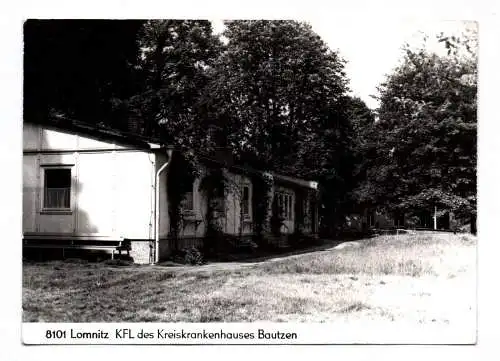 Foto Ak Lomnitz KFL des Kreiskrankenhauses Bautzen 1975