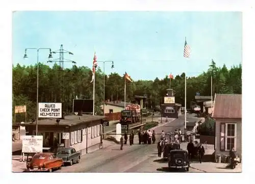 Foto Ak Zonengrenze Helmstedt Autobahn Kontrollpunkt Allied Checkpoint