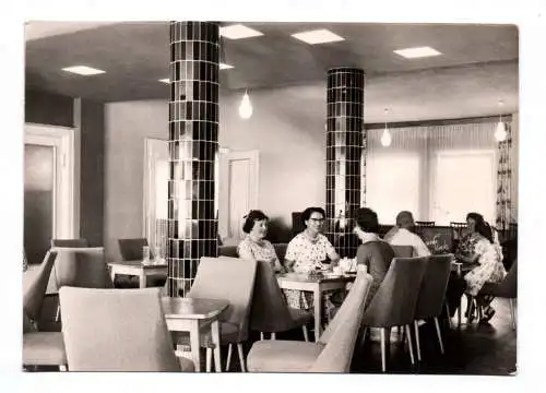 Foto Ak Ostseebad Boltenhagen FDGB Erholungsheim Fritz Reuter Klubraum Cafe 1961