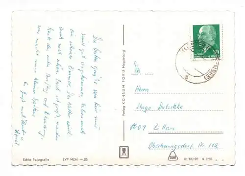 Ak Hiddensee Kloster Neuendorf Hafen Vitte Frauen Haus Gerharr Hauptmanns 1965