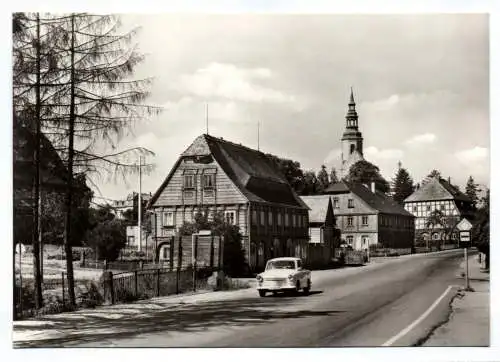 DDR Ak Eibau Hauptstraße Kreis Löbau 1979