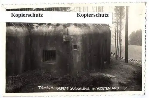 Foto Ak Bunker Sudeten 2 Wk MG Loch Schöberlinie Tschechien