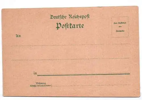 Litho Ak  Gruss aus Lucka Rathaus Bahnhof Kirche Kaiserliche Post