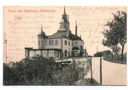 Litho Ak Radebeul Gruss vom Spitzhaus Hoflössnitz 1913