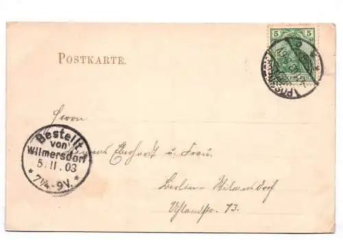 Litho Ak Pössneck Thüringen Hotel zur Post 1903 