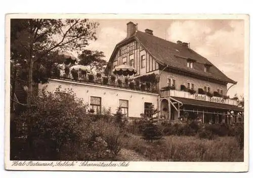 Ak Hotel Restaurant Seeblick Scharmützelsee Süd Wendisch Rietz Glienicke 