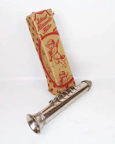 Ideal Himmelsflöte mit Originalkarton Weihnachten Musikinstrument Vintage