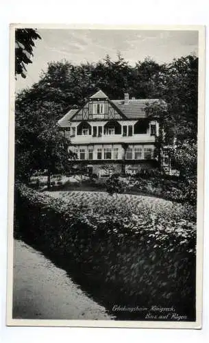 Ak Binz Rügen Erholungsheim Königseck um 1935