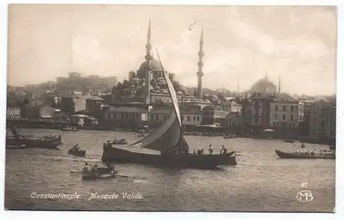 Ak Kontantinopel Istanbul Mosquee Valide 1925 Türkei