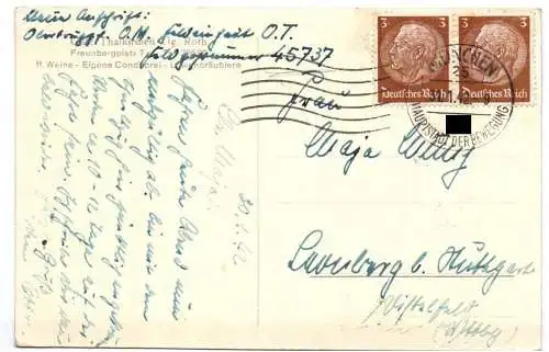 Ak Cafe Thalkirchen München 1942