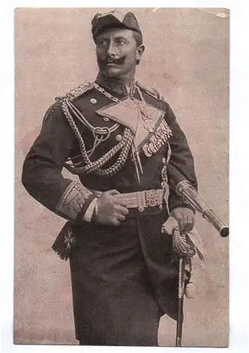 Ak Kaiser Wilhelm II Marine Uniform Fernrohr