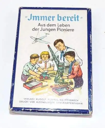 Immer Bereit Aus dem Leben der Jungen Pioniere DDR Quartettspiel Pössneck