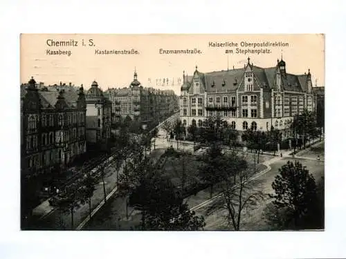 Ak Chemnitz in Sachsen Kassberg Kastanienstraße 1911