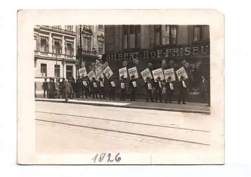 Foto München 1926 Gilbert Hof Friseur Demo Münchener Illustrierte Presse