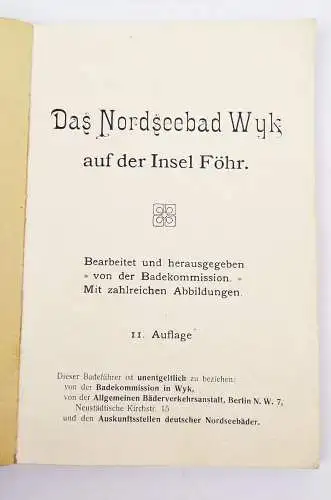 Wyk auf Föhr 1904 Nordseebad Reisefüher