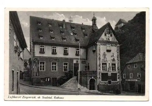 Ak Ziegenrück i ob Saaletal Rathaus 1946