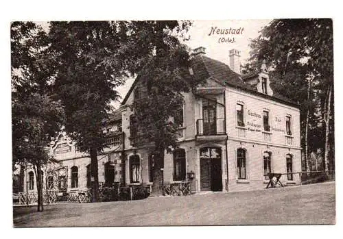 Ak Neustadt Orla 1926 Gasthaus Zur Sachsenburg