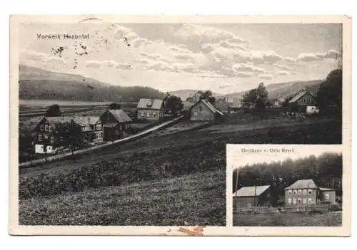 Ak Vorwerk Hasental Gasthaus von Otto Resch Haselbach Sonneberg